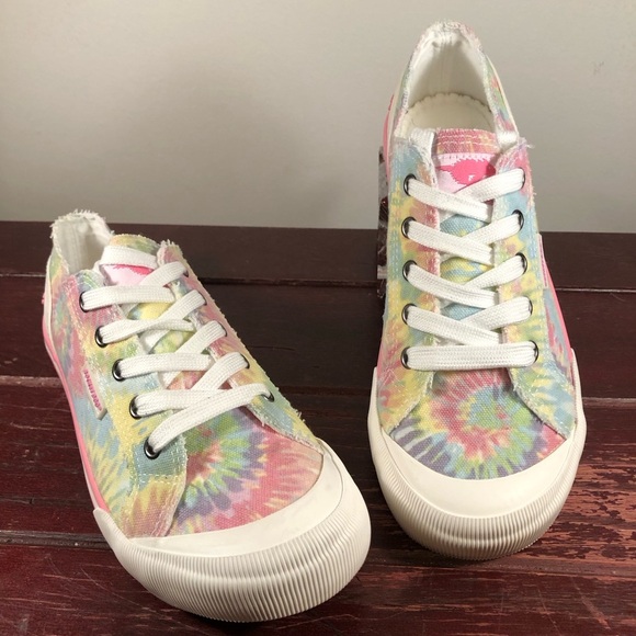 Rocket Dog Shoes - Rocket Dog Women's Lace Up Tie Dye Sneakers Size 8.5 NWOT